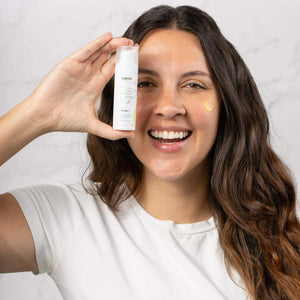 Vegan Radiant Boost Vitamin C Serum for brightening and even skin tone.