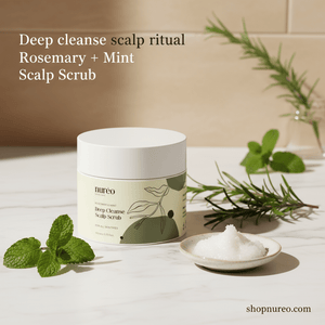 Deep Cleanse Scalp Scrub, Rosemary & Mint - Nuréo