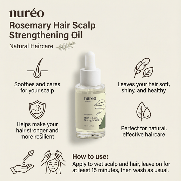 Rosemary Hair & Scalp Strengthening Oil - Nuréo