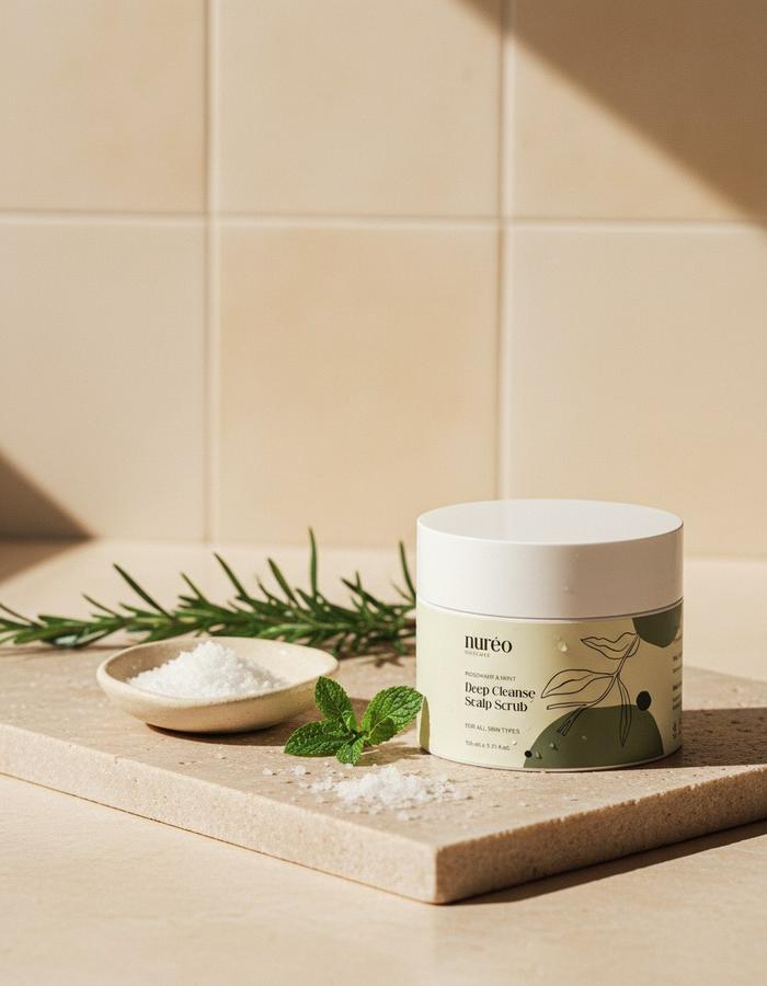 Deep Cleanse Scalp Scrub, Rosemary & Mint - Nuréo