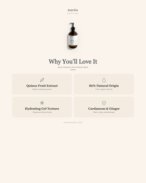 Cardamom Spice Body Wash | nuréo